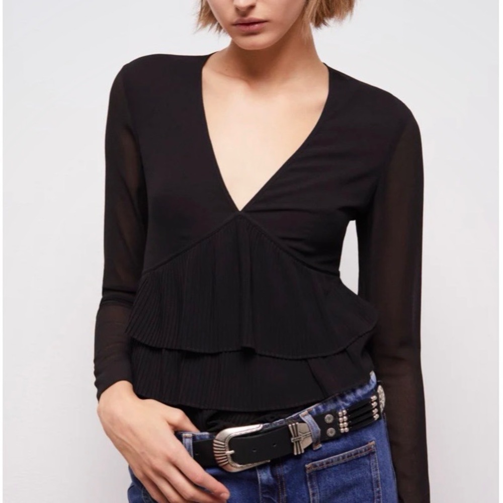 NWT. THE KOOPLES black sheet top sz S - price drop!